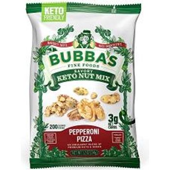 Bubba's Fine Foods Keto Nut Mixes pepperoni Pizza 6-pack 3g