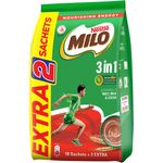 Milo 3 In 1 Instant Chocolate Malt Regular 18 x 27g