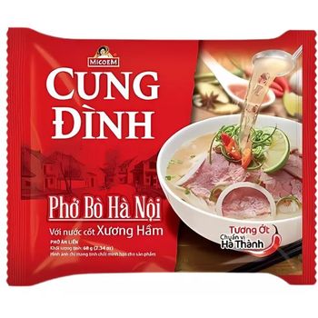 Cung Dinh Rice Noodle Beef Flavour Bag 68g