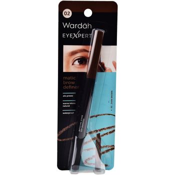 Wardah EyeXpert Matic Brow Definer 02 Dark Brown