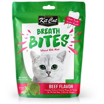 Kit Cat Breath Bites Treats Beef Flavor 60g