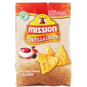 Mission Hot Spicy Flavour Tortilla Chips 170g