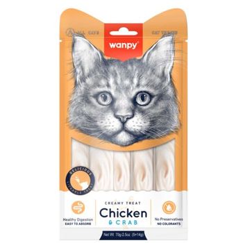 Wanpy Cat Creamy Treat Chicken & Crab 70g