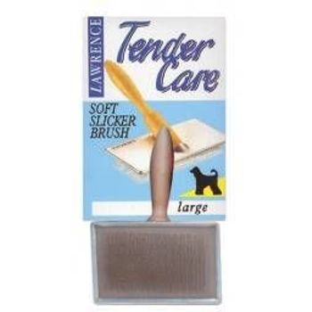 Lawrence Tender Care Soft Slicker Brush For Dogs