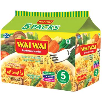 Wai Wai Noodles Vegetable 5pcs 75g