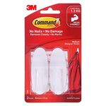 3M Command 17081 Medium Designer Hooks White