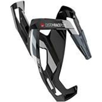 Elite Custom Race Plus Bottle Cage Glossy Black/White