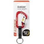 Nite Ize Key Ring Slidelock Aluminum 3 Red