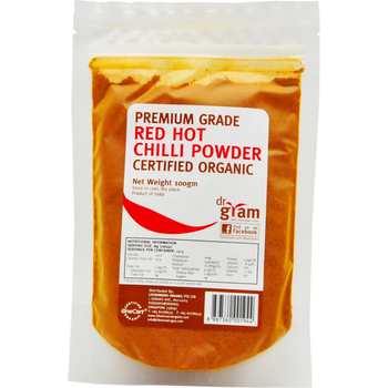 Dr Gram Organic Red Hot Chilli Powder 100g