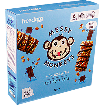 Messy Monkeys Chocolate Rice Puff Bars