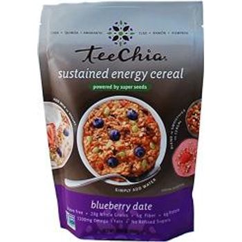 TeeChia Gluten Super Seeds Cereal Blueberry Date 10.6 Ounce