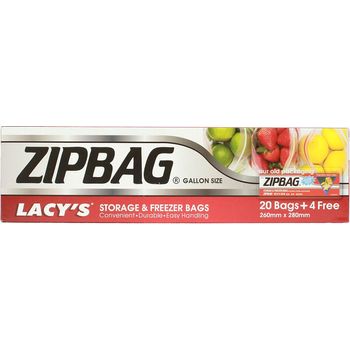 Lacy's Zipbag Gallon Size 20pcs