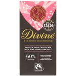Divine Dark 60% Chocolate Bar with Pink Himalayan Salt 90g