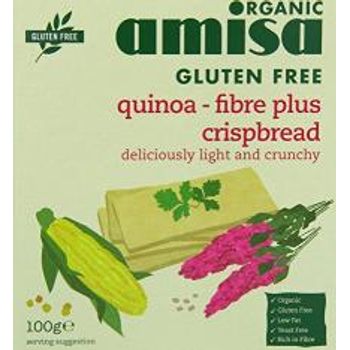 Amisa Organic Quinoa Fibre Plus Crispbread 100g