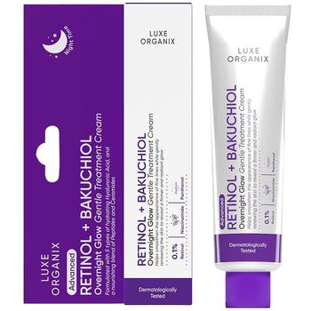 Luxe Organix Advanced Retinol And Bakuchiol Overnight Glow Gentle Treatment Cream 30g