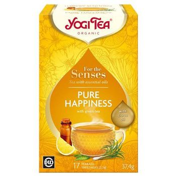 Yogi Tea - Ayurvedic Blend, For The Senses Organic Pure Happiness Tea (17 teabags)
