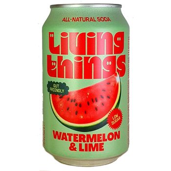 Living Things Watermelon & Lime Natural Soda 330ml