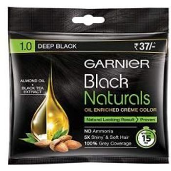 Garnier Black Naturals Oilenriched Cream Color Almond Oil Black Tea Extract 20ml20g