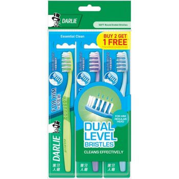 Darlie Toothbrush For Her Medium 3pcs