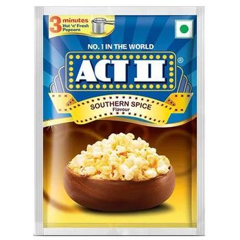 Act II Instant Popcorn Southern Spice Flavour Snacks 70g