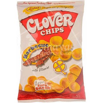 Leslie's Clover Chips Barbeque Flavour Corn Snack 145g