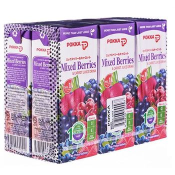 Pokka Mixed Berries And Purple Carrot Juice 6pcs 250ml