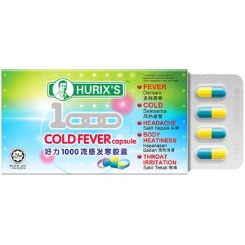 Hurix's 1000 Cold Fever Capsule 6pcs