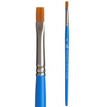 Princeton Select Artiste Series 3750 Paint Brush For Acrylic Watercolor And Oil Flat Shader 4