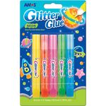 Amos Glitter Glue Color Neon 5 x 10.5ml