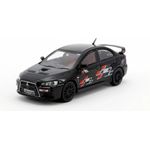 Tarmac Works Mitsubishi Lancer Evolution X Ralliart Black Diecast Car