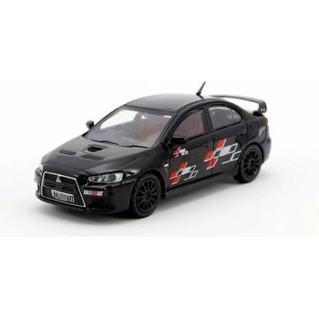 Tarmac Works Mitsubishi Lancer Evolution X Ralliart Black Diecast Car