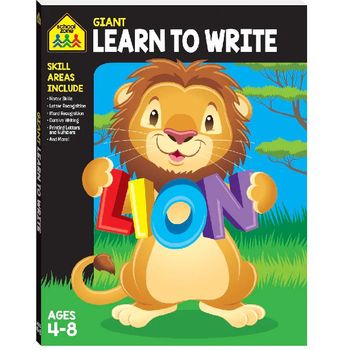 School Zone Giant Learn To Write Workbook