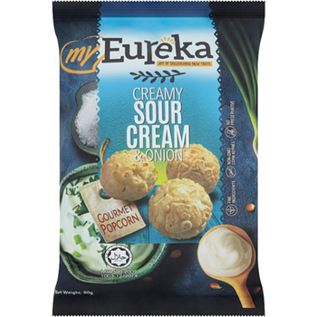 Eureka Creamy Sour Cream and Onion Popcorn 80g