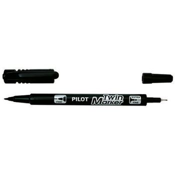 Pilot Begreen Twin Permanent Marker Fine Black Pack Of 10