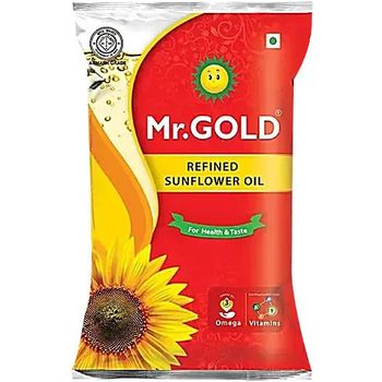 Mr. Gold Refined Sunflower Oil Pouch 1L
