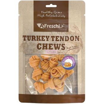 Afreschi Dog Knotted Turkey Tendon Bone 130g [9 packs]