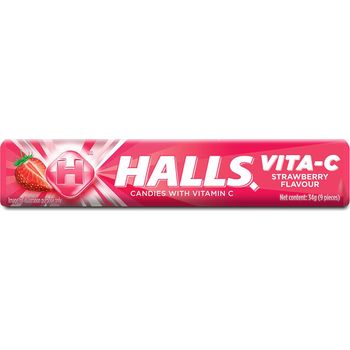 Halls Stick Vita C Strawberry 34g