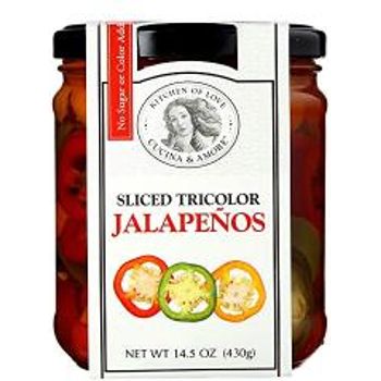 Kitchen Love Sliced Tricolor Jalepenos 430g