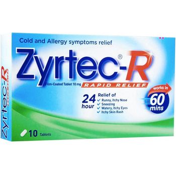 Zyrtec-R Rapid Relief Tablet 10s