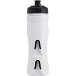 Fabric Cageless Insulated Water Bottle White Black 525ml