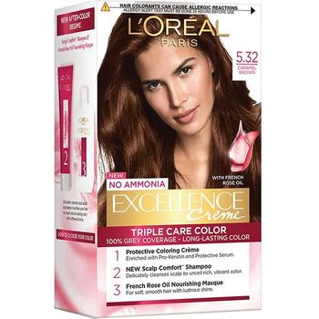 L'Oreal Paris Excellence Creme Hair Colour 5.32 Caramel Brown 172ml