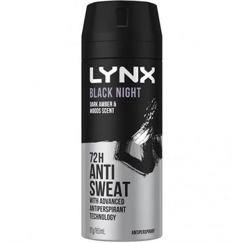 Lynx Antiperspirant Aerosol Black Night 165ml