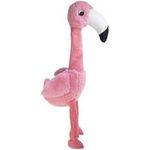 Kong Shakers Honkers Flamingo Plush Dog Toy For Tugging And Shaking With Squeaker For Small Dogs