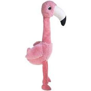 Kong Shakers Honkers Flamingo Plush Dog Toy For Tugging And Shaking With Squeaker For Small Dogs