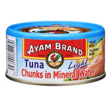 Ayam Brand Tuna Chunks Mineral Water Light 150g