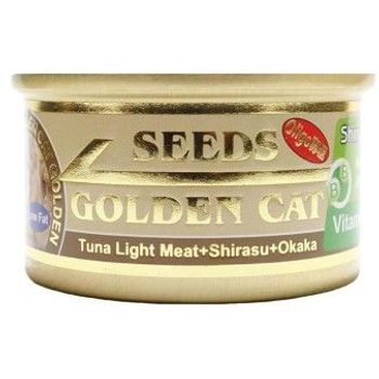 Seeds Golden Cat Canned Food Tuna Light Meat Shirasu And Okaka 80g