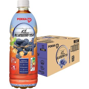 Pokka Ice Blueberry Tea Blueberry 24 x 500ml