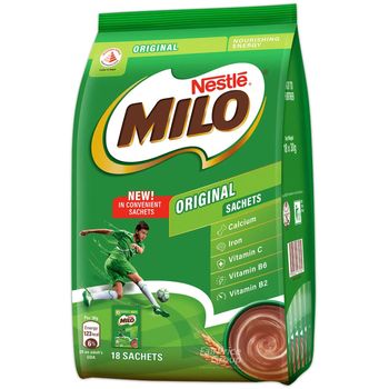 Milo Instant Chocolate Malt With Milk Original 18pcs 30g