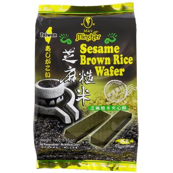 Jia Sen Sesame Brown Rice Wafer 190g