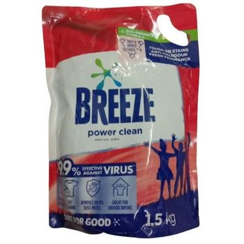 Breeze Liquid Detergen Refill Power Clean&nbsp;1.5kg